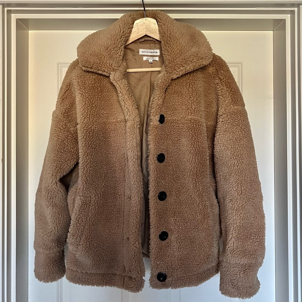 Native Youth teddy sherpa jacket